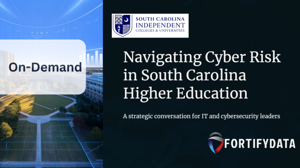 South Carolina Higher Education Cyber Risk Trends webinar image