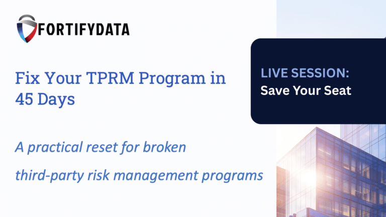 Title image for tprm webinar live session