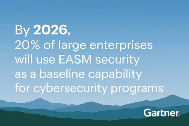 By 2026, 20% of large enterprises will use EASM security as a baseline capability for cybersecurity programs.